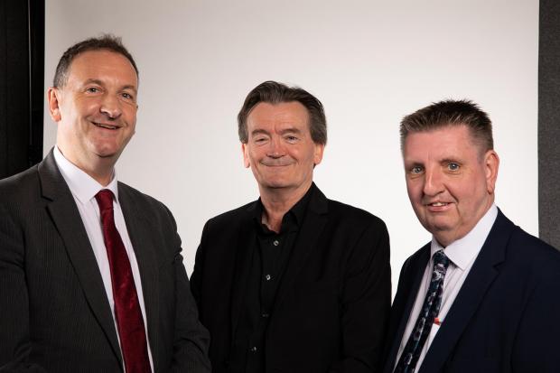 Matt Turmaine with Feargal Sharkey and Steve Cox